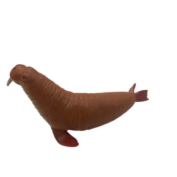 Vtg Realistic Plastic Walrus Animal Figurine Toy 6.5" Educational - Picture 2 of 5